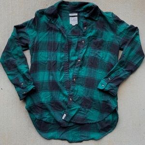 Dark green flannel